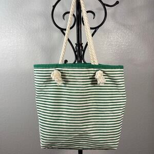 CB STATION Knotted Rope Tote Shoulder Bag Nautical Beach Coastal Summer Cruise